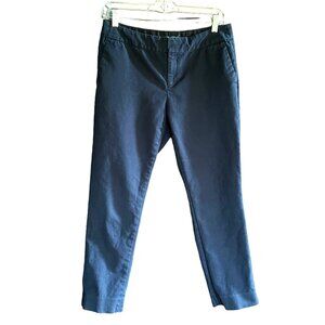 Banana Republic Women's Navy Hampton Fit Cropped Pants, Size 4